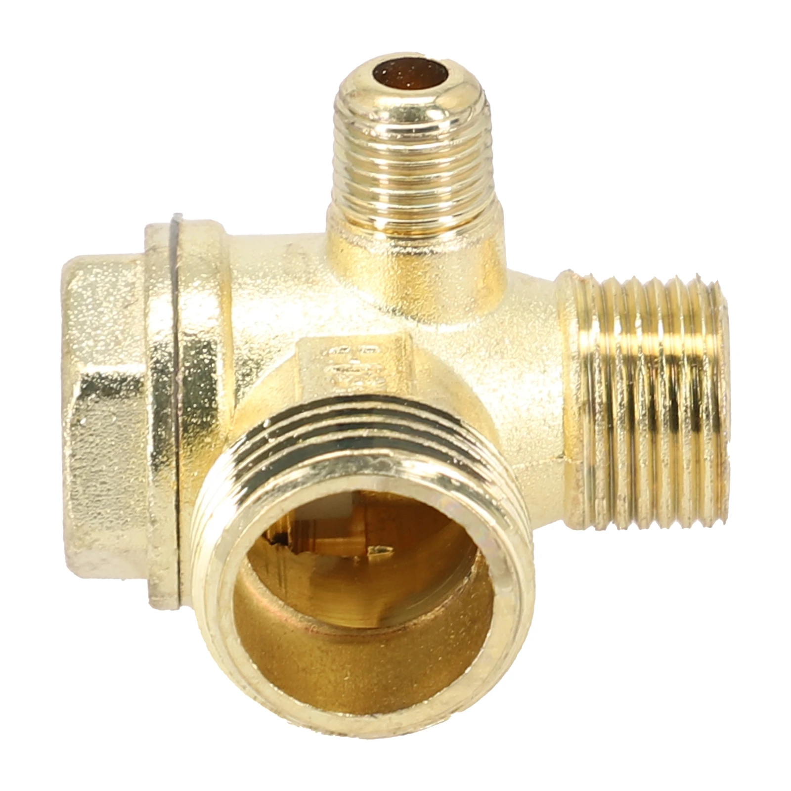 Air-Compressor Check Valve 3 Way Unidirectional Check Valve Connect-Pipe Fittings Connector Zinc Alloy For Pipe Connection Air