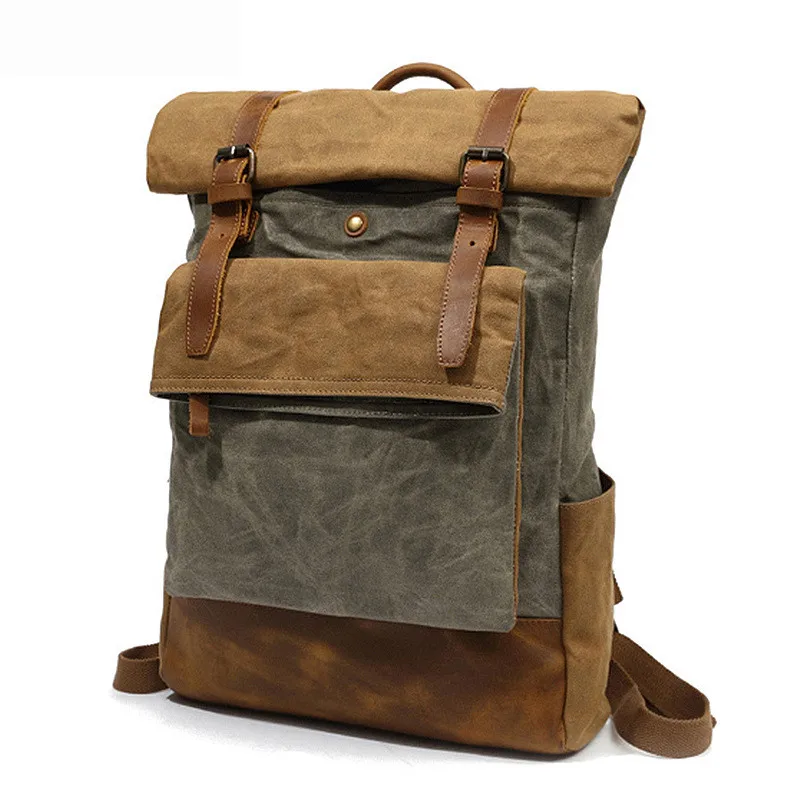 Rucksack Men Casual Daypacks Vintage Canvas Backpack School Boys Designe Waterproof Travel backpacks Bag Male Bagpack mochila 가방