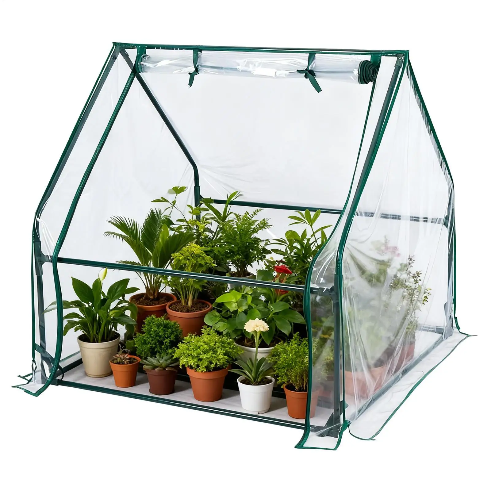 

Мини-теплица, сверхмощная дверная теплица на молнии для комнатных и уличных растений для патио, дома, балкона, сада, городской квартиры