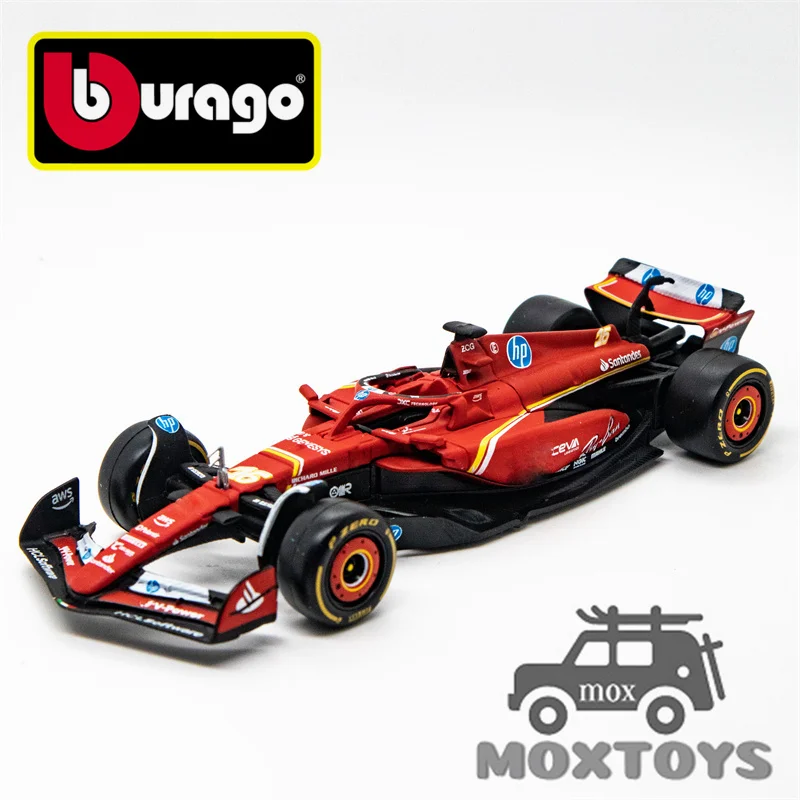 Bburago 1:43 SF-24 #16 Charles Leclerc- Dull Red 24 Std Diecast Model Car