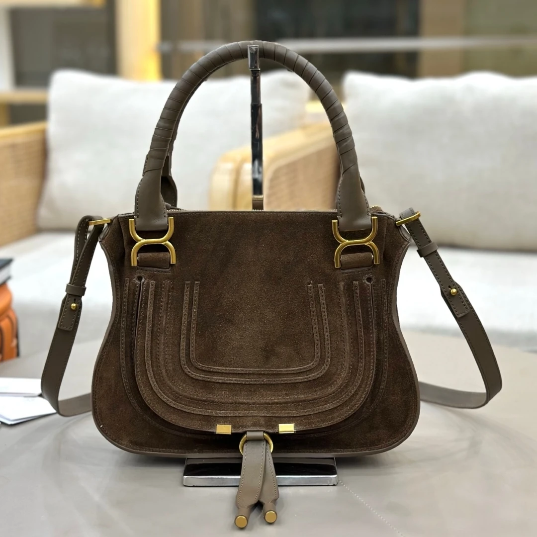 Hochwertige Echte Leder-Satteltasche Vintage Rindsleder Umhängetasche Große Kapazität Retro Handtasche Umhängetasche für Damen