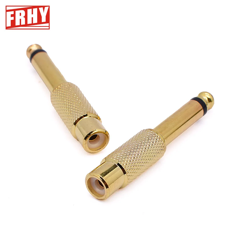 2-Pack, Gold-Plated 6.35mm 1/4