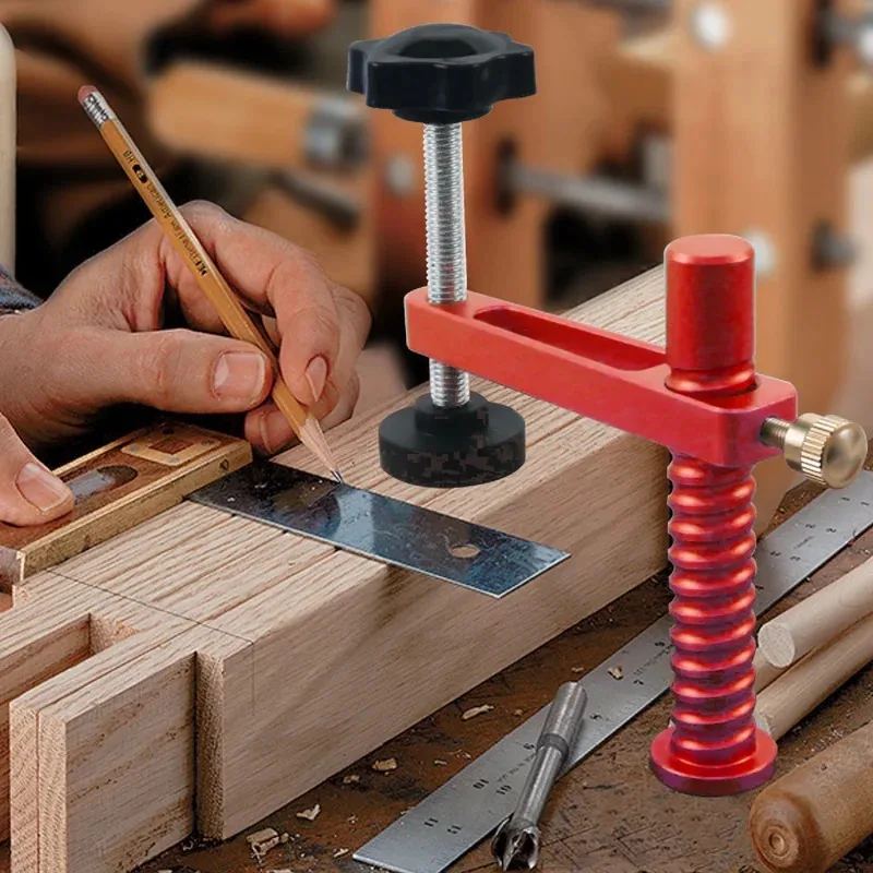 

19/20 мм зажим для собачьих отверстий для собак, зажимы для деревообработки, регулируемый быстродействующий зажим для собак из алюминиевого сплава, ручные инструменты «сделай сам»