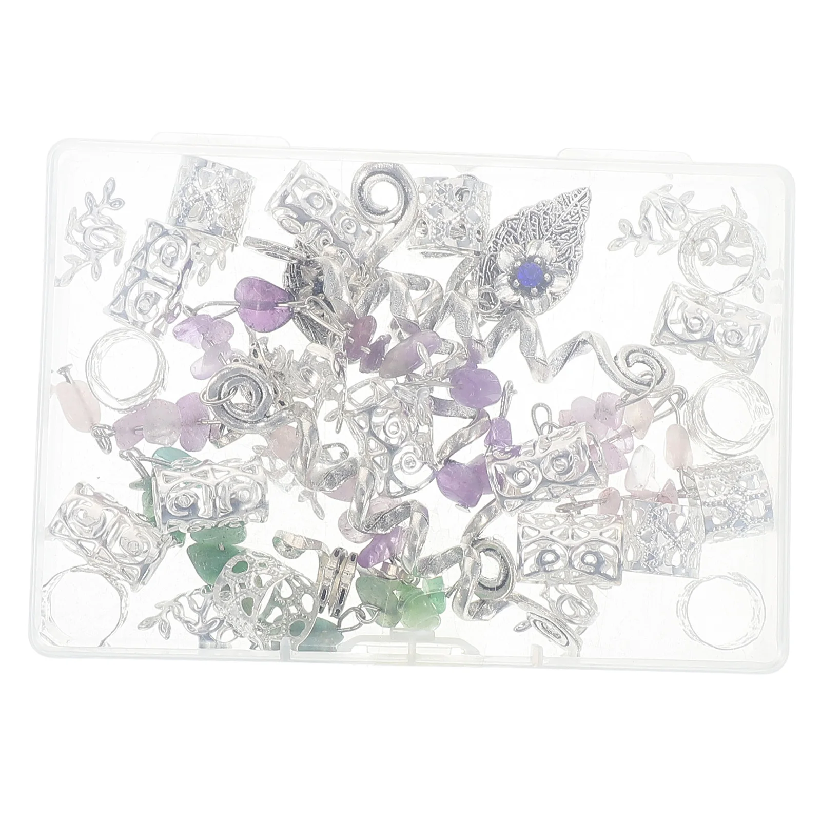 1 مجموعة دائم المعادن والحجر Dreadlock الربيع سحر الشعر مجوهرات للضفائر تنوعا استخدام قلادة قلادة سوار #1