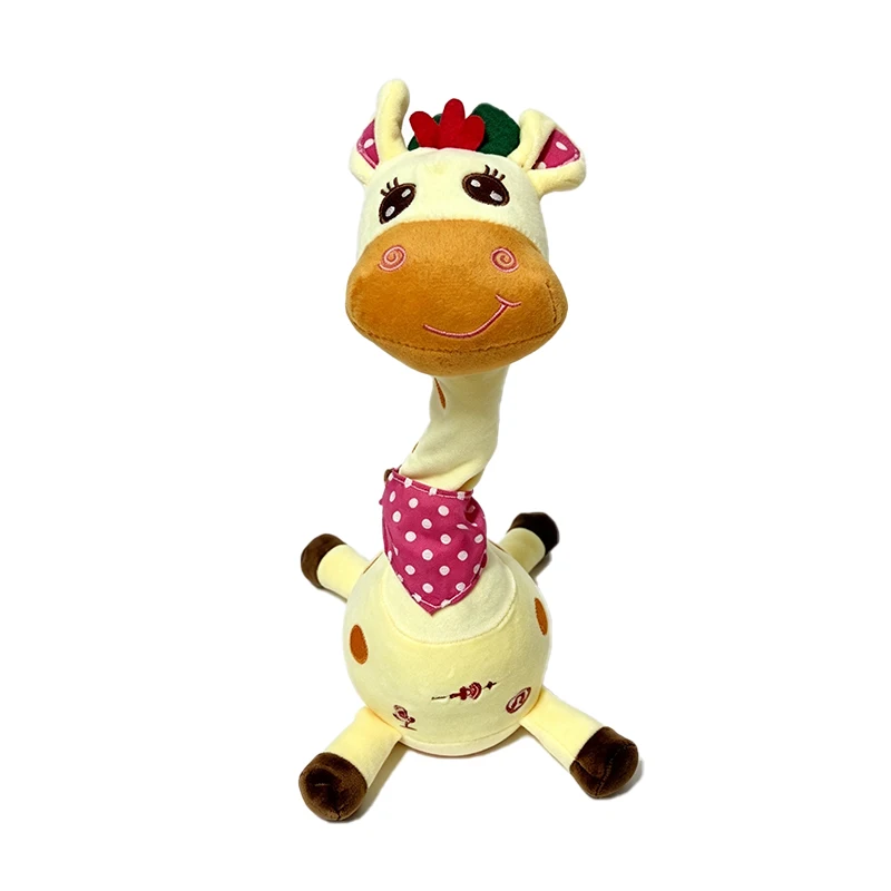 Interactive Giraffe Plush Toy for Kids Singing Talking Dancing Stuffed Animal Cuddly Musical Doll with Volume Control for Fun