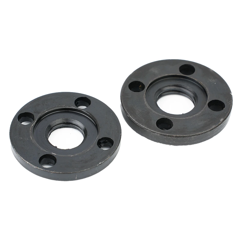 2x/kit Angle Grinder Platen M14+2x/kit 5/8-11 Thread Angle Grinder Flange Lock Nuts Set Power Tool Angle Grinder Lower Plate Nut