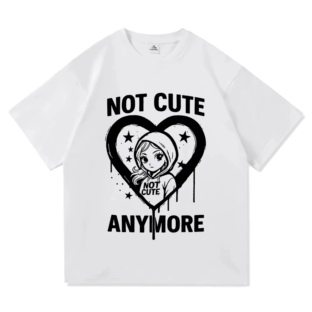 ILLIT Not Cute Anymore Album TShirt Fashion Men/women Clothing Harajuku High Quality Tops Cotton TShirts Male Tees Vintage