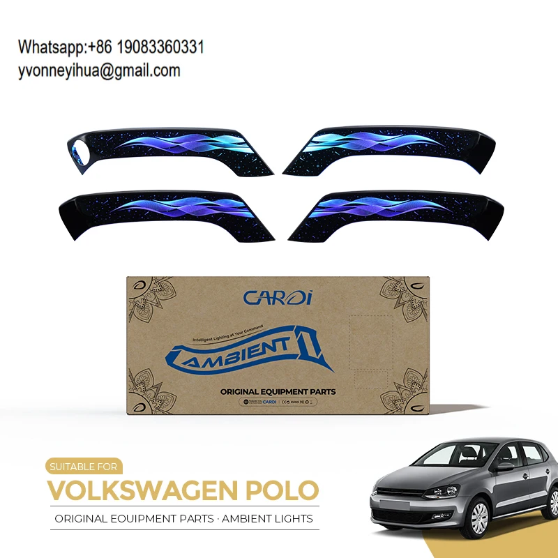 

Custom Symphony Color Car Ambient Lighting Kit LED Strip With Bluetooth App Control For Volks Wegan Polo