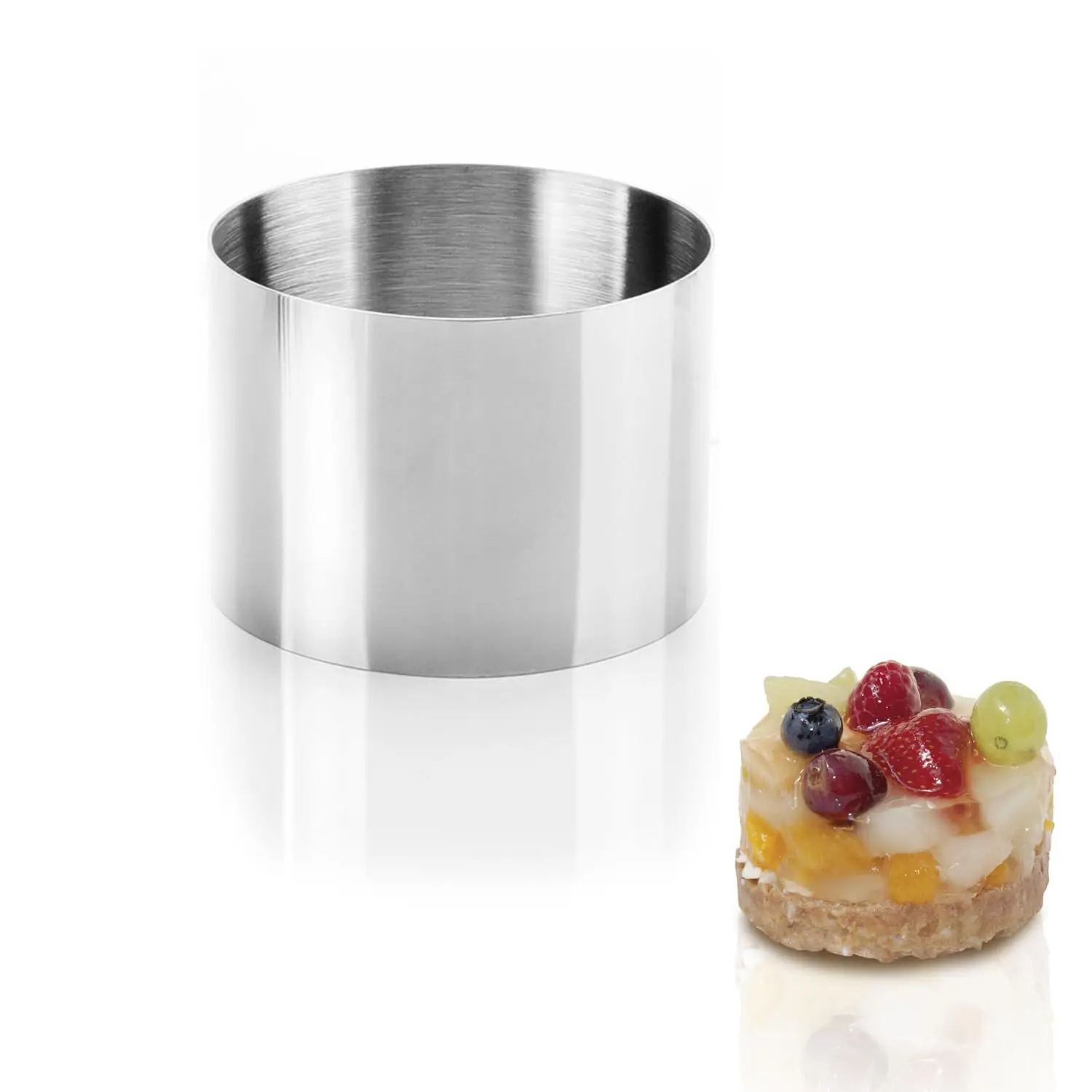 Kitchen Food Ring, Seamless Stainless Steel Cake Cutter For Baking, (Diameter6/7/8/9cm)