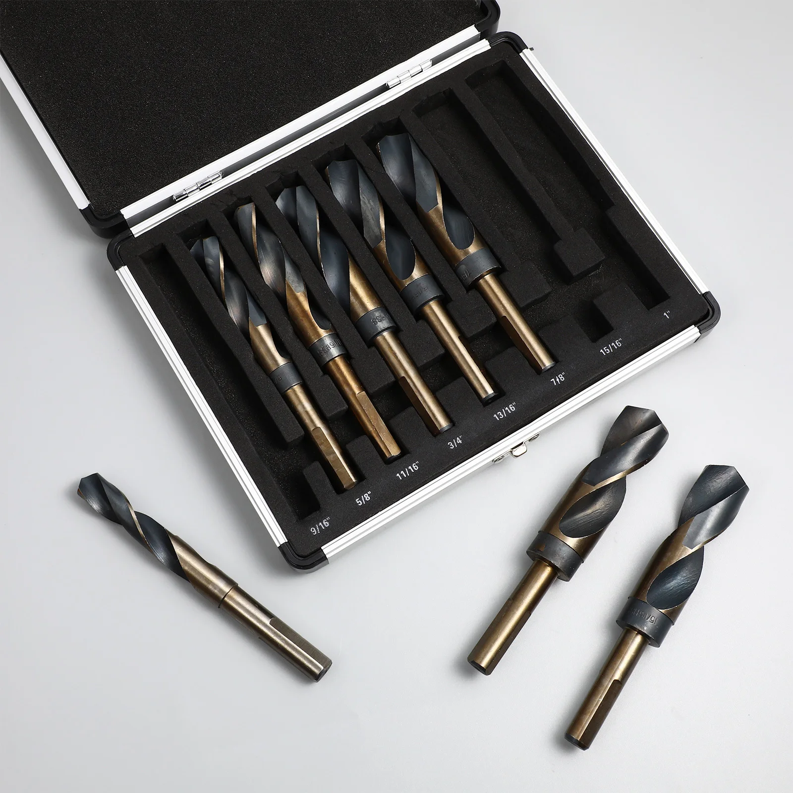 

8Pcs Steel Drill Bit Set Twisted Spiral Design for Plastic Durable High Precision Quick Debris Removal