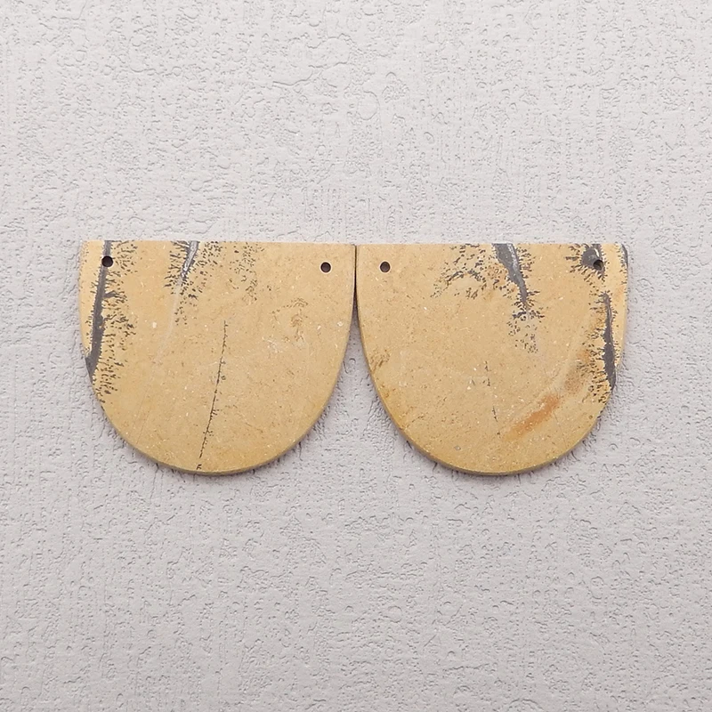 Natural Stones Double Hole Woman Earring Pair,Handmade Fashion Semi-precious Stones, Jewelry Accessories