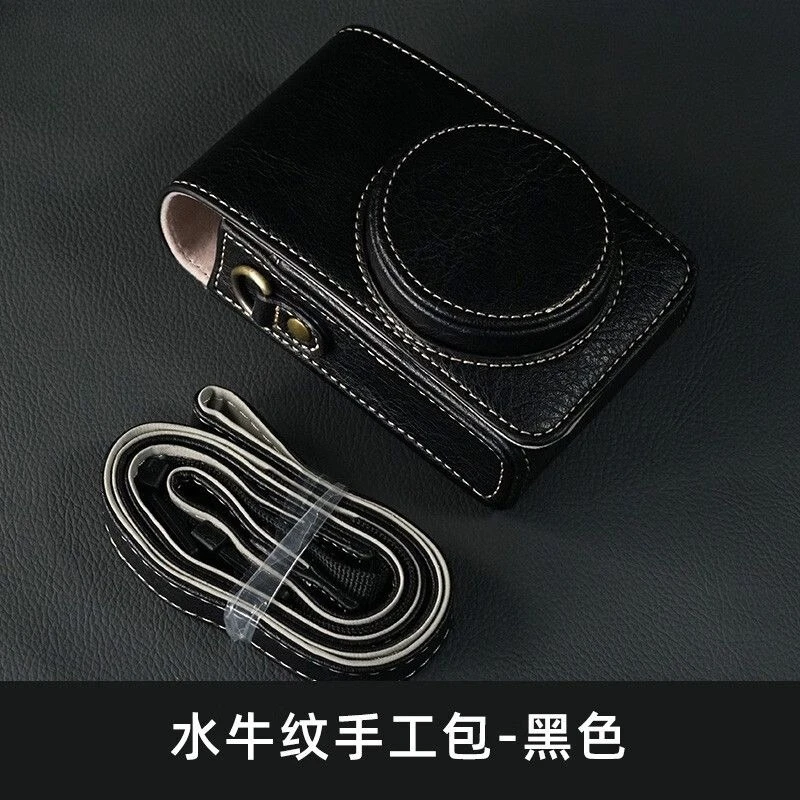PU Leather Camera Bag Case For Canon PowerShot SX740HS SX730 SX720 G7X2 G7X3 For Sony ZV1F ZV1 ZV1M2 RX100  For Ricoh GR GR2 GR3