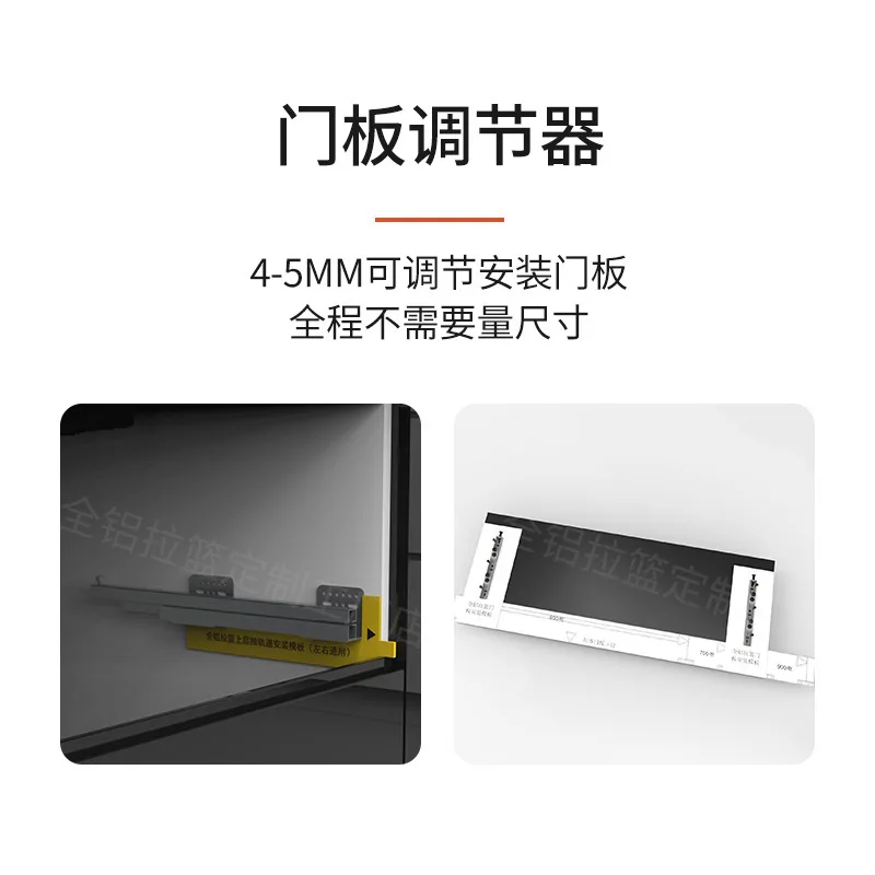 Narrow Cabinet Seasoning Basket Open Cabinet Pull-out Shelf Narrow Cabinet
