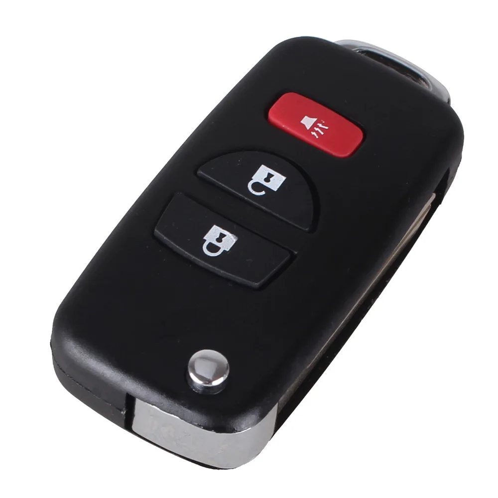 KEYYOU Modified 3 Buttons Remote Flip Folding Key Shell for Nissan Infiniti Xterra Frontier Muranon PATHFINDER TITAN