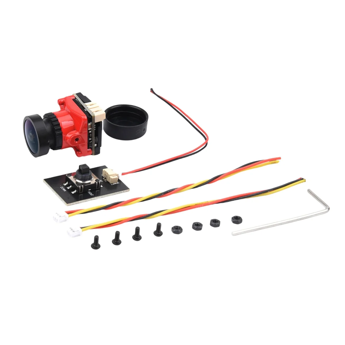 AT-For Mista Ratel FPV Camera 2000TVL 2.1mm Lens 5MP Night Vision Camera NTSC & PAL Switchable with OSD for RC FPV Drones