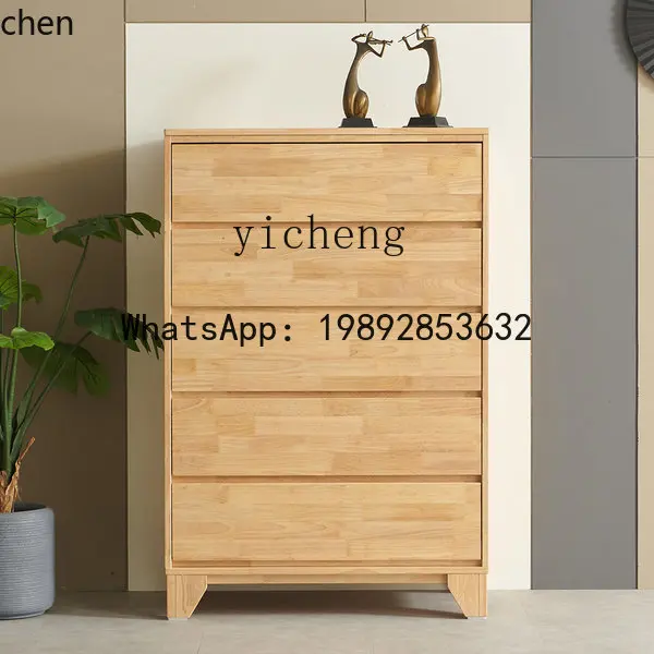 YFY Solid Wood Three Four Five Six Drawer Cabinet Storage Cabinet