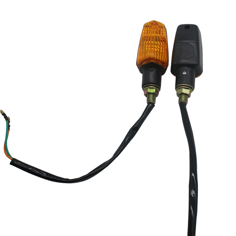 Universal Motorcycle Turn Signal Indicator Light Turning Amber Lamp Bulb Motorbike Lamps Blinker Flash Bike Lamp