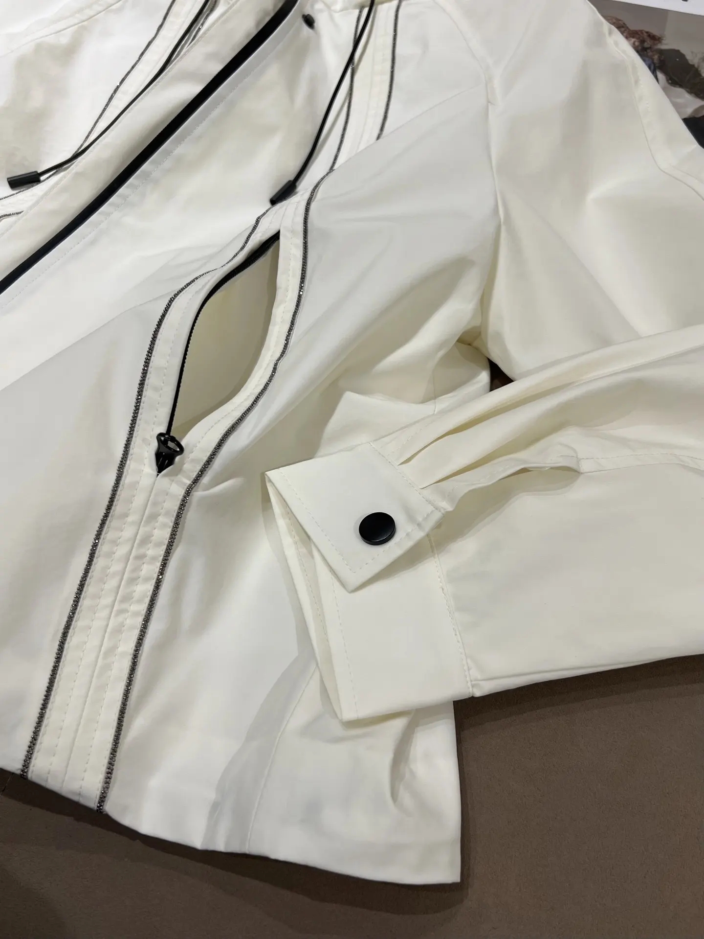 جديد الخريف / الشتاء عالية الجودة عارضة مقنعين سترة قصيرة عارضة للنساء.