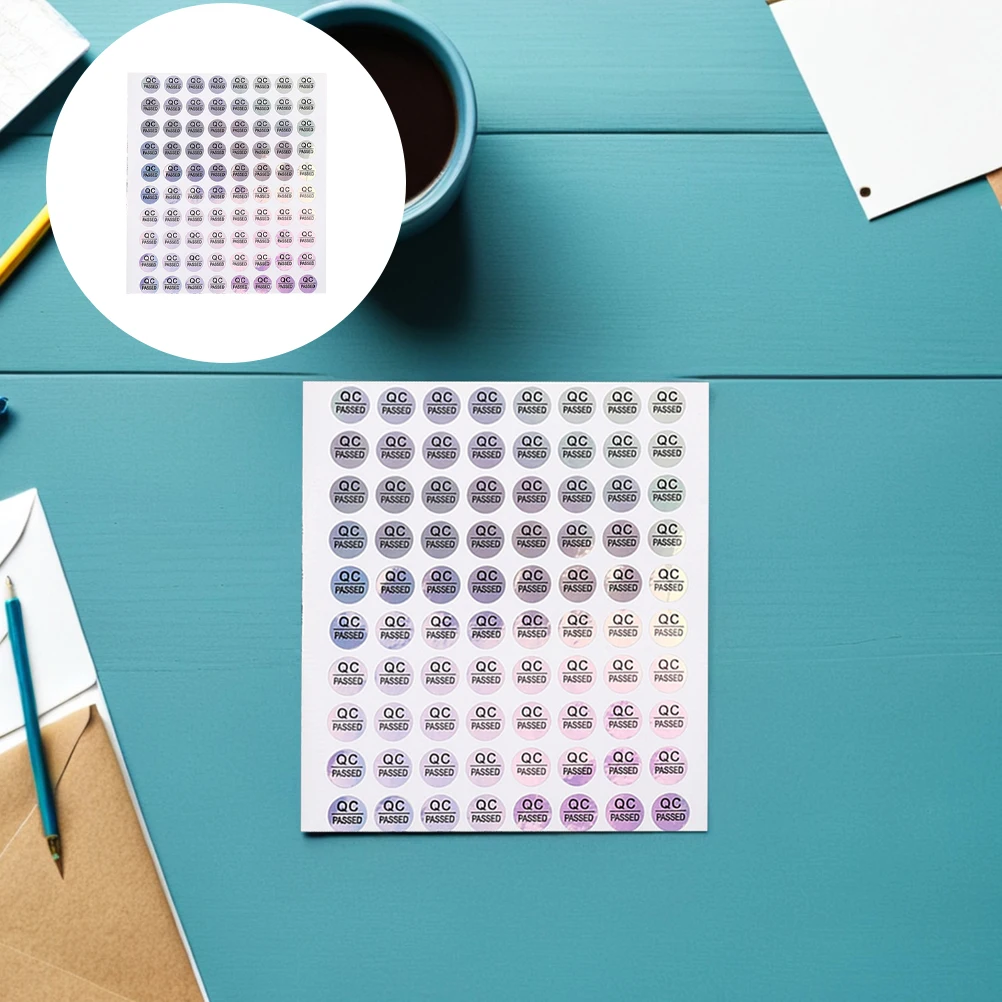 

1600pcs Qc Passed Labels Stickers Warehouse Quality Inspection Adhesive Pvc Printed Bright Fade Resistant For Inventory