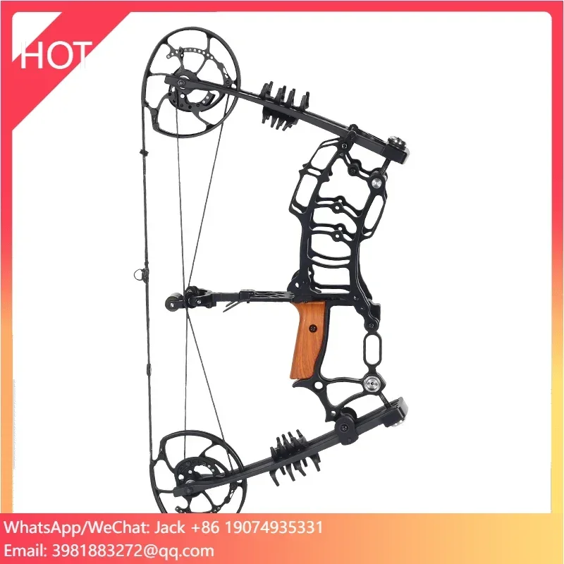 

SPG Steel Ball Compound Bow and Arrow Set Left and Right Hand Dual Purpose Bow Kit Archery Outdoors Hunting Shooting Equipment