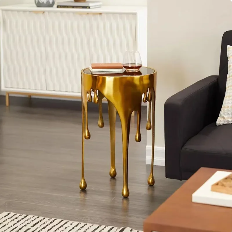 아트 판매 사무실 모델룸 거실 입구 물방울 작은 사이드 테이블 커피 테이블