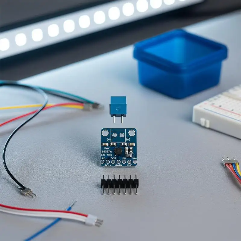 MAX98357A I2S 3W Class D Audio Amplifier Module Filterless Low Distortion Amp Board for Custom Portable Bluetooth Speaker Builds