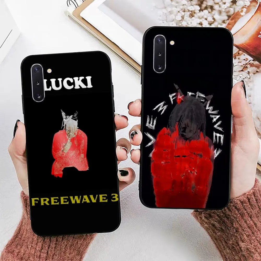 L-Lucki Rapper WAKE UP LUCKI Phone Case For Samsung Note 8 9 10 20 pro plus lite M 10 11 20 30 21 31 51 A 21 22 42 02 03