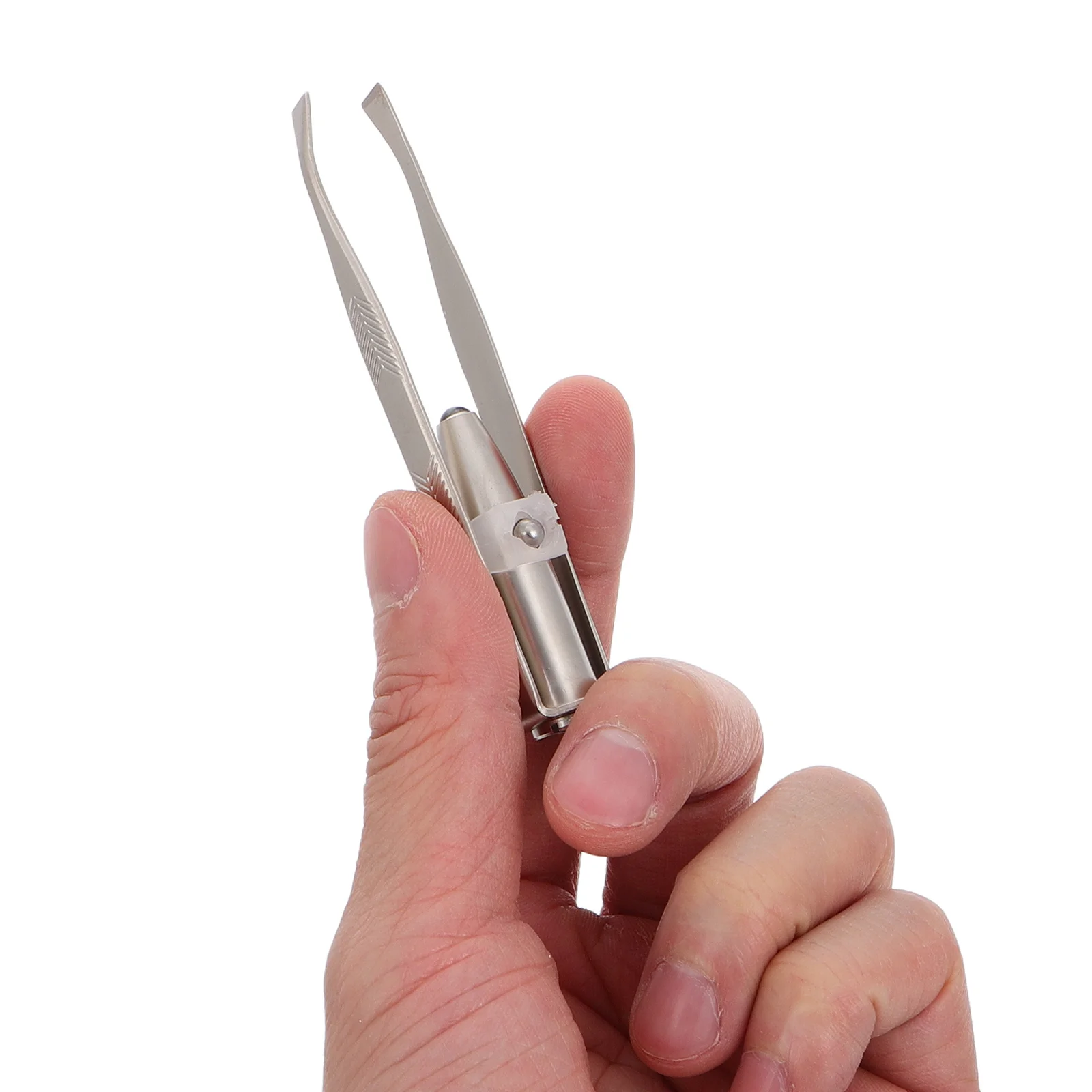 2 шт., пинцет для бровей со светодиодной подсветкой, прецизионный инструмент из нержавеющей стали для формирования бровей, удаления волос на лице, инструмент для ухода за макияжем