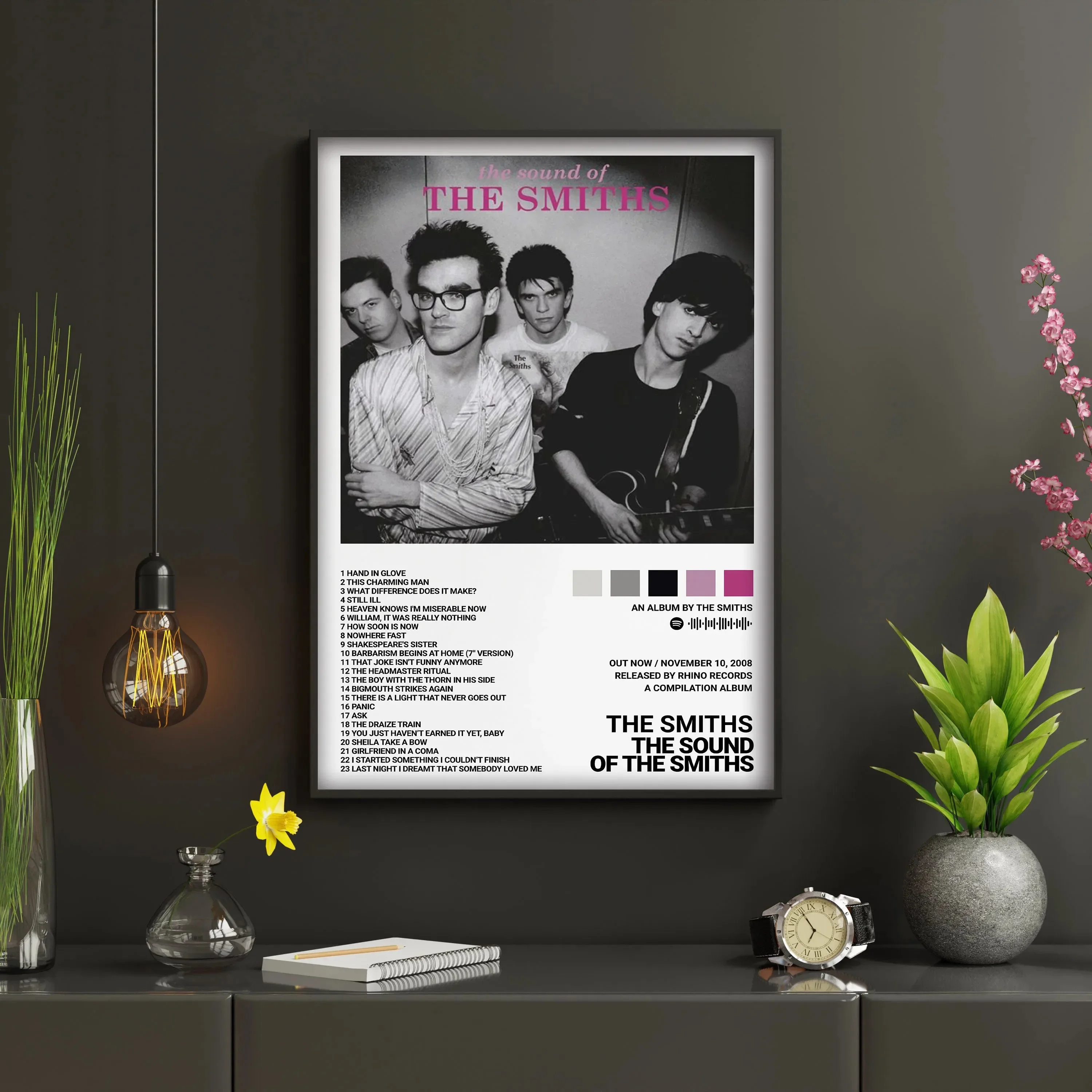 The Smiths Classics ألبوم موسيقى الروك يغطي الفن ديكور جدران المنزل صور لغرفة بار قماش اللوحة طباعة الملصقات هدية