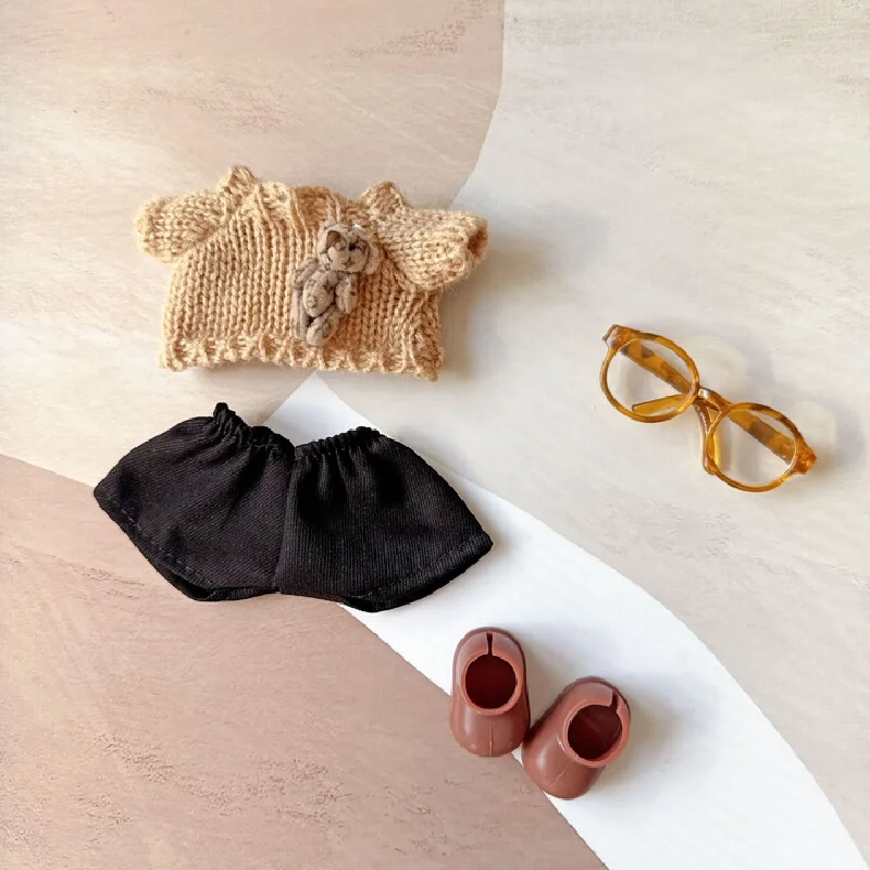 Hanya pakaian, tidak boneka, untuk Labubu generasi pertama, kedua, dan ketiga. Pakaian Labubu untuk acara duduk bersama, set fashion rajutan Labubu, hadiah.