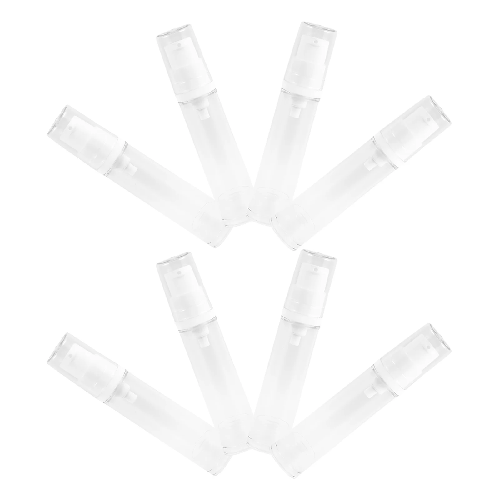 8개입 여행용 미니 에어리스 로션 펌프 병 리필 가능한 진공 용기 크림 파운데이션 메이크업 액체 디스펜서 소형 사이즈