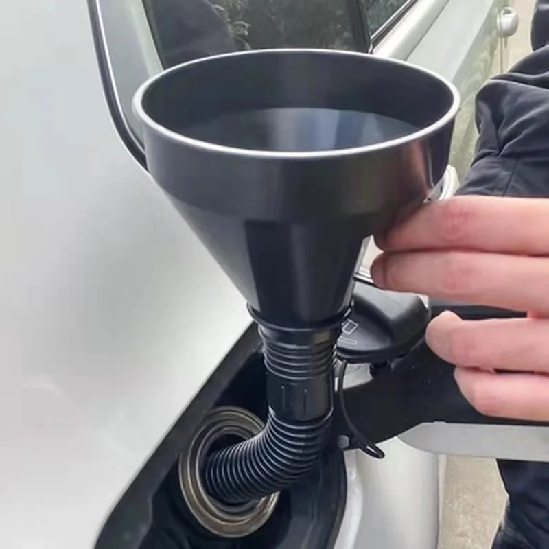 Car Long Stem Funnel Refueling Funnel with Filter Strainer Gasoline Oil Fuel Filling Tools Motorcycle Oil Funnel Car Accessories