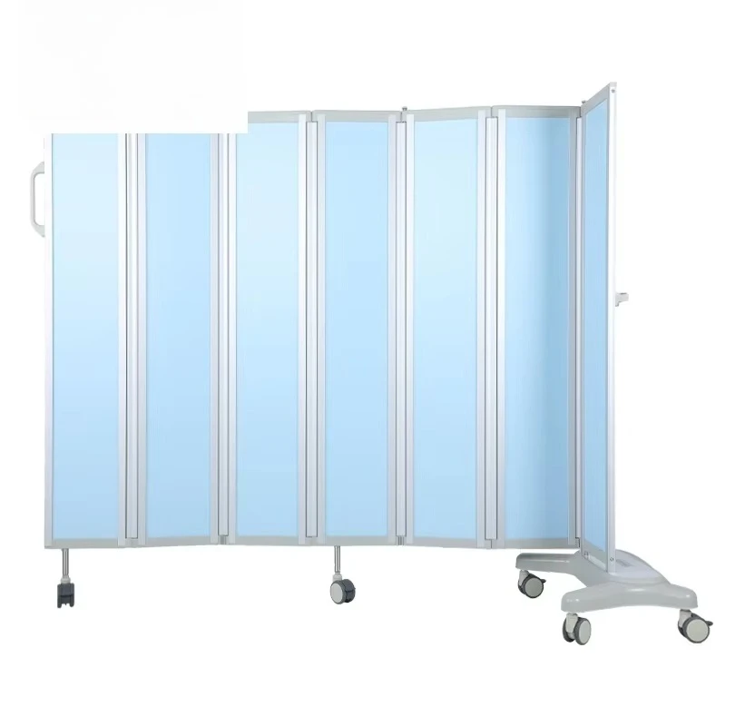 Medical Privacy Division Ward Portable Bed Screen Removable Curtain