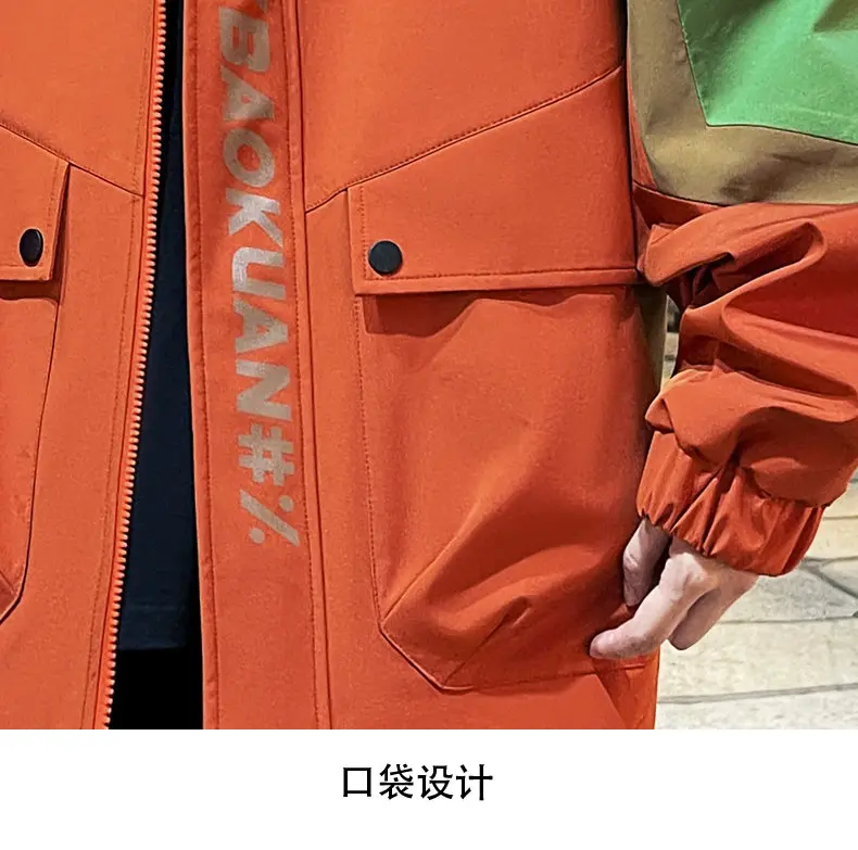 Modische Herren Freizeitjacken mit Kapuze 2026 Frühling Herbst Alltagsmantel Jugend High Street Loose Windbreaker Outdoor Oberbekleidung – Detail 19