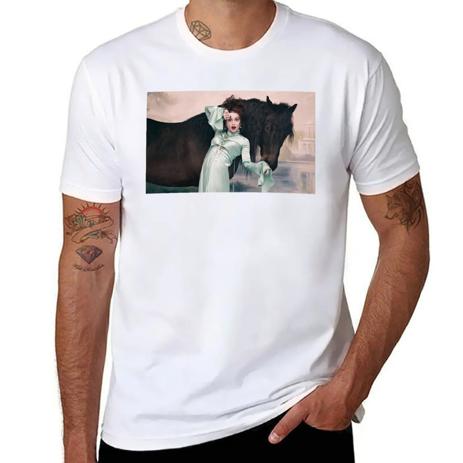

Helena Bonham Carter T-Shirt man t shirts for men casual funny t shirts cotton T-Shirt