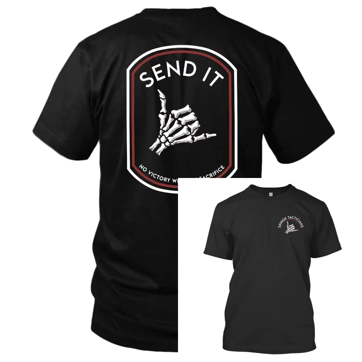 Send It T-Shirt – Savage Tacticians Exhaust Ventilation for Cooling Suitable for Exercise Wear