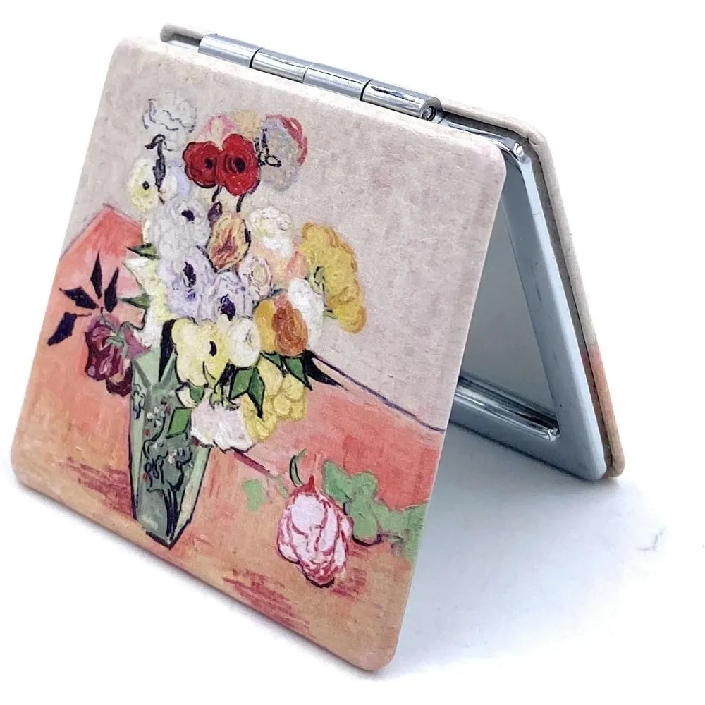 

Красивое компактное зеркало, милое ручное зеркало для девочек, складное зеркало для кошельков, маленькое зеркало для макияжа, косметическое зеркало карманного размера