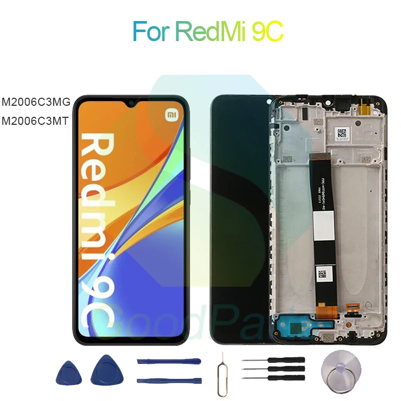 Сменный экран для RedMi 9C 1600*720 M2006C3MG, M2006C3MT для RedMi 9C ЖК-сенсорный дигитайзер