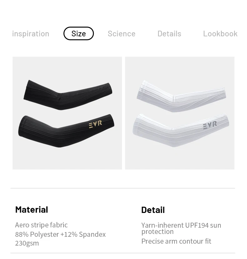EVR Fahrrad-Armstulpen Pneumatische Sommer-Eisstulpen Sonnenschutz Rutschfeste Schnelltrocknende Armstulpen für Herren und Damen Rennrad-Armschoner – Detail 4