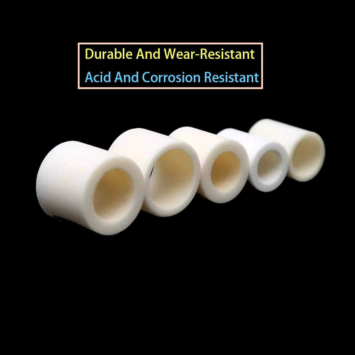 High Purity 95 99 Alumina Ceramic Pipe, Wear Resistant Hollow Corundum Sleeve for High Temperature Insulation