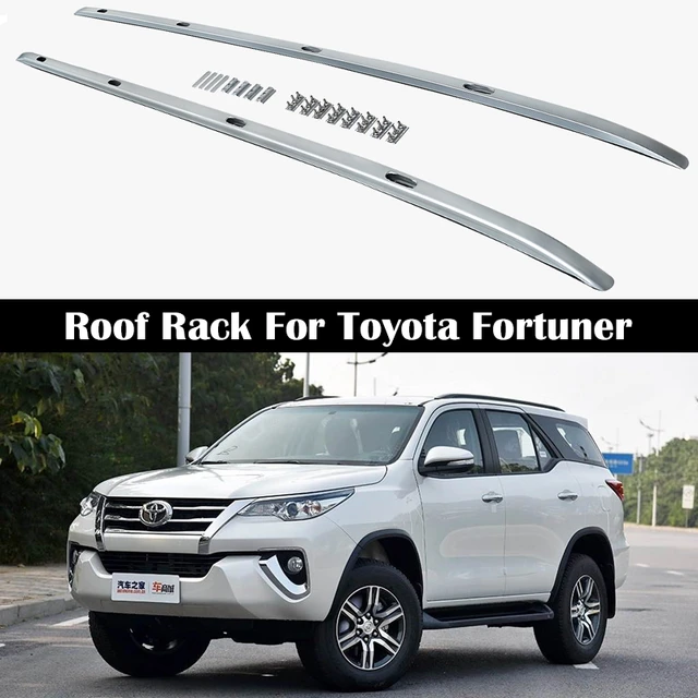 OEM style Roof Rack For Toyota Fortuner 2016 2024 Rails Bar Luggage Carrier Bars top Cross bar Rack Rail Boxes Aluminum alloy AliExpress