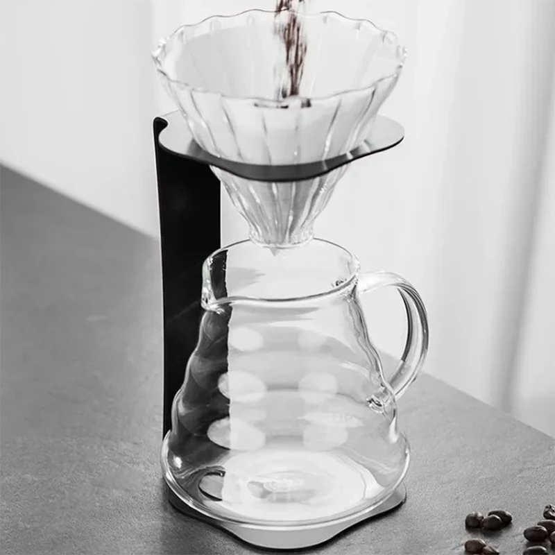 Suporte de café portátil para fabricação de mão, gotejamento, suporte de café, copo de filtro de café de metal, suporte de descarga manual