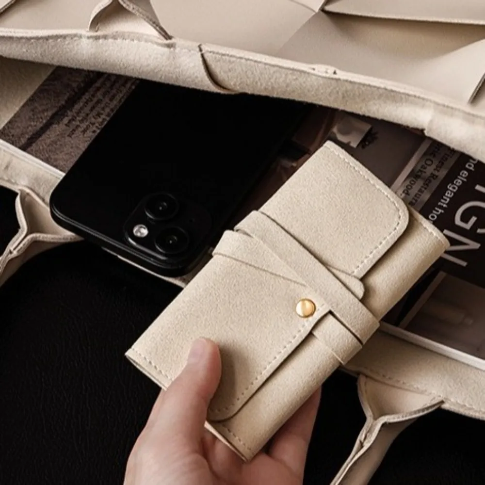Roll Up Jewelry Storage Bag Foldable Portable Necklaces Storage Pouch Handheld Packaging Organizer Jewelry Case Bracelet