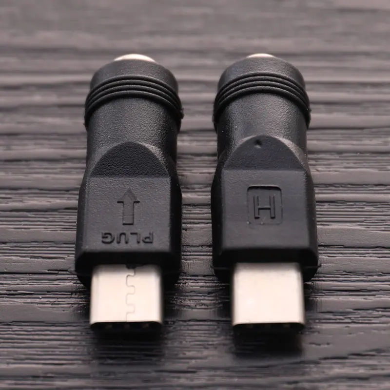 Hot 1PC DC Power Adapter Converter 5.5x2.1mm Female Jack to USB Type C Male Connector