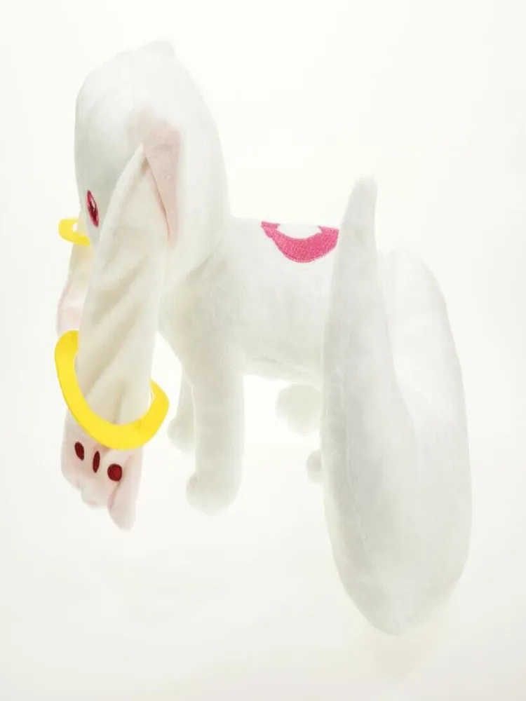 Kawaii anime qbay gato puella magi madoka magica magia kyubey figura de ação bonito brinquedo animal travesseiro macio boneca ornamento crianças presente