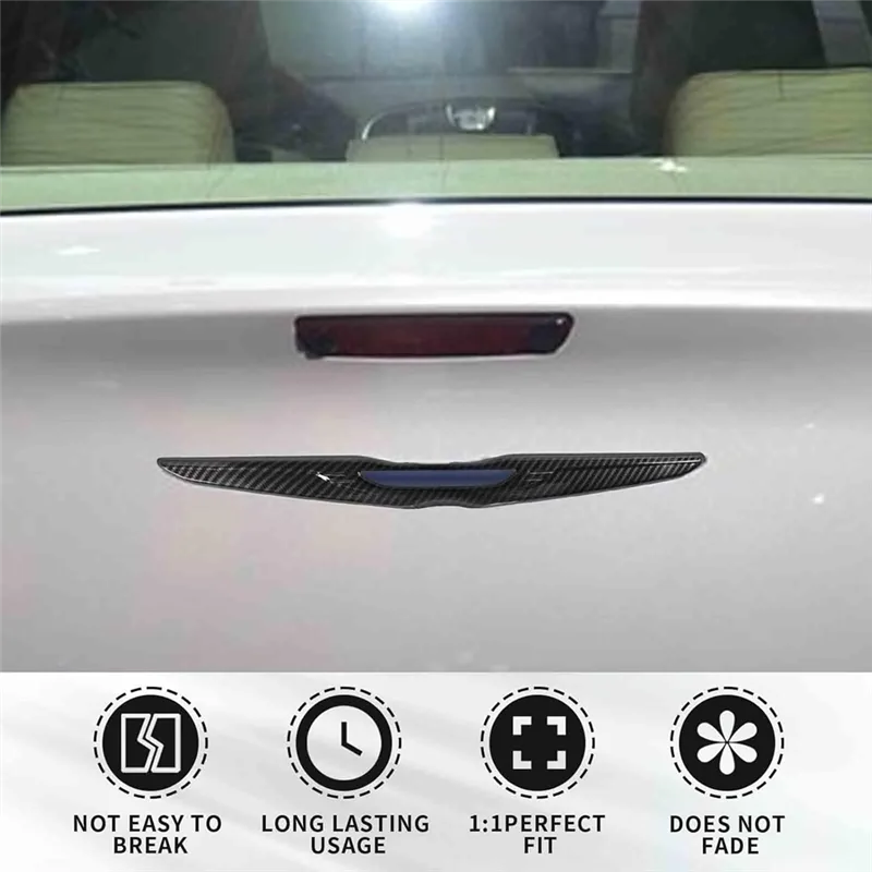 

Передняя и задняя накладка эмблемы для Chrysler 300 300C 2015-2023, аксессуары из углеродного волокна-AD39