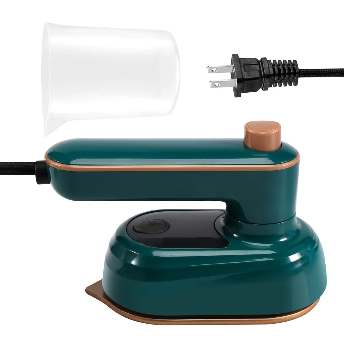 مكواة صغيرة محمولة باليد رطبة وجافة مولد مزدوج ساخن مُبخّر ملابس محمول للمنزل والسفر بقابس أمريكي