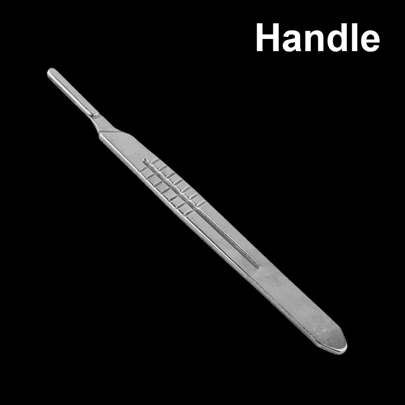 20# 23# Carbon Steel Carving Metal Scalpel Blades Handle Scalpel DIY Cutting Repair Animal Surgical Knife Tool Kits Box Non Slip