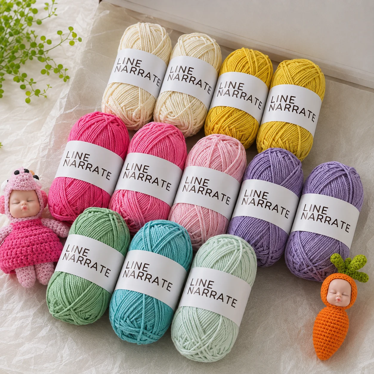 100g 2mm Cotton Tube Yarn Knitted Yarn For Crochet Bag Hat Handmade Crafts DIY Weaving Thread Summer Round Hollow Core Yarn