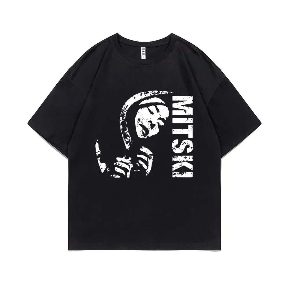 Women's Fashion Mitski Printed T-Shirt Casual Summer Short Sleeve Casual Retro Fashion Fashion Fashion Harajuku Cotton T-Shirt